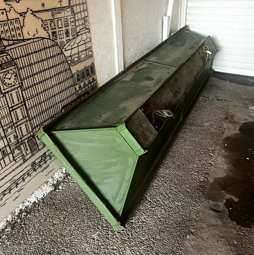 Large antique metal snooker - antique,