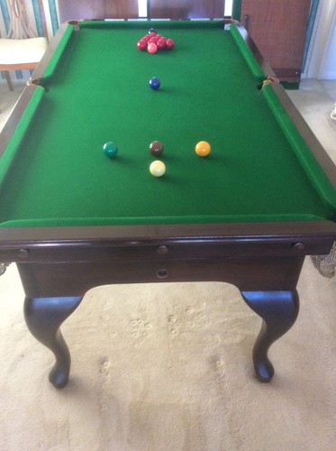 Half size snooker table and - half,
