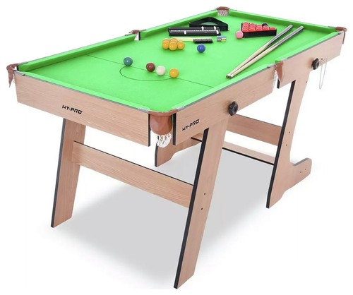 Pro 6ft folding snooker - hy-pro,