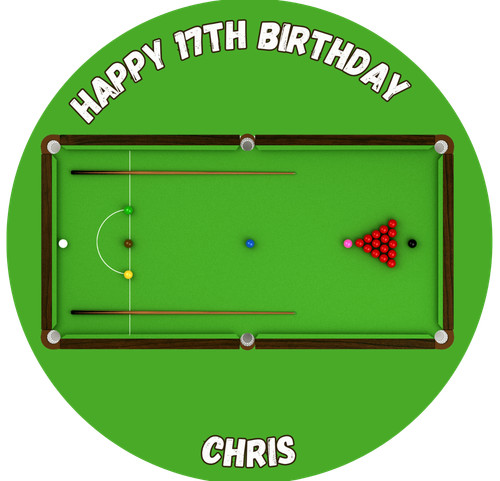 Snooker table round - table,